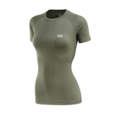 M-Tac T-shirt Ultra Light Polartec Lady til kvinder, let og åndbar med reflekterende logo, perfekt til træning og hverdagsbrug.