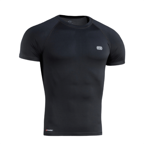 M-Tac T-shirt Ultra Light Polartec i sort, lavet af Power Dry materiale, svedtransporterende og hurtigtørrende til træning og outdoor aktiviteter.