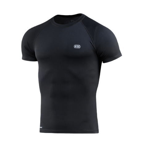 M-Tac T-shirt Ultra Light Polartec i sort farve, ideel til træning og outdoor, svedtransporterende og anatomisk pasform, Polartec® Power Dry®.
