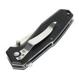 M-Tac Outdoor & Militær foldekniv - Type 5 med aluminiumshåndtag og G10-komposit greb, lukket tilstand.