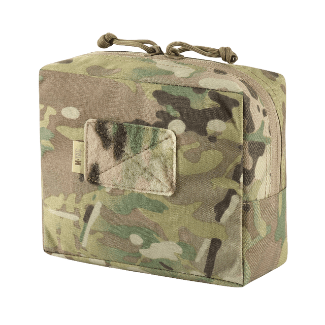 M-Tac Utility Taske Elite Medium i camouflage, slidstærk Cordura 500D med MOLLE-system til EDC-udstyrssikring.
