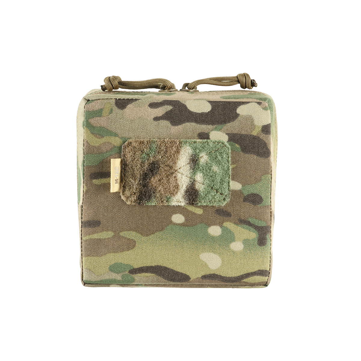 Militær camouflage M-Tac Utility Taske Elite Small med slidstærk Cordura 500D og MOLLE-system til EDC-kit og udstyrssikkerhed.