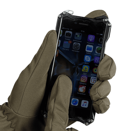 M-Tac Vinterhandsker Soft Shell bruges til at betjene smartphone