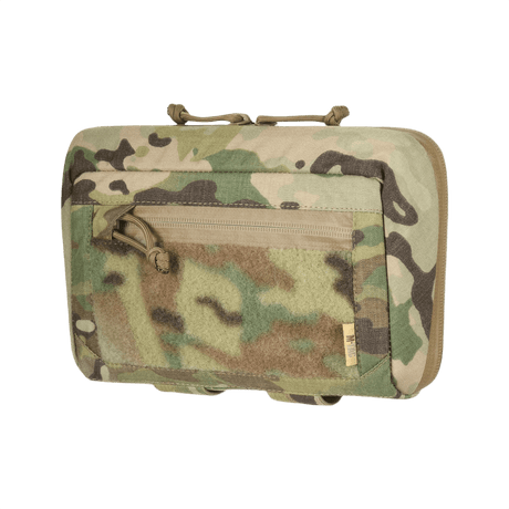 M-Tac Admin Pouch Large Elite Gen.II i camouflage med robust Cordura 500D og AquaGuard lynlås, designet til effektiv opbevaring.