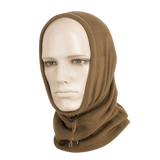 M-Tac Fleece Neck Gaiter med Snor i brun, vises som halsedisse på mannequin. Perfekt til koldt vejr og justerbar pasform, allergivenlig.
