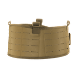 M-Tac Krigsbælte Laser Cut i robust Cordura 500D materiale til taktiske operationer, set forfra med lasercut design.