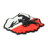 M-Tac Patch Husaria 3D PVC med vingede husar, polsk flag baggrund, realistisk 3D-effekt, morale patch i PVC, velcro montering, 70x80 mm.