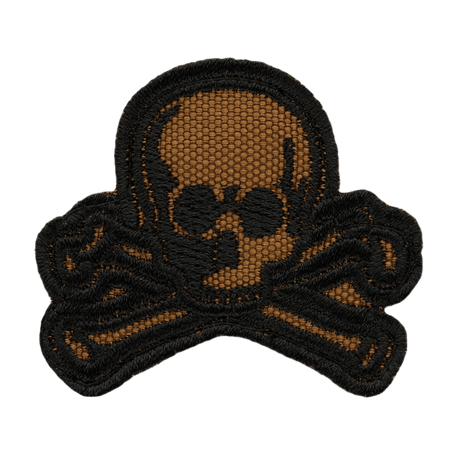 M-Tac Patch Old Skull Velcro i 3D med realistisk udseende, nem fastgørelse på uniformer og udstyr, tekstilmateriale, 45x55 mm