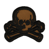 M-Tac Patch Old Skull Velcro i 3D med realistisk udseende, nem fastgørelse på uniformer og udstyr, tekstilmateriale, 45x55 mm