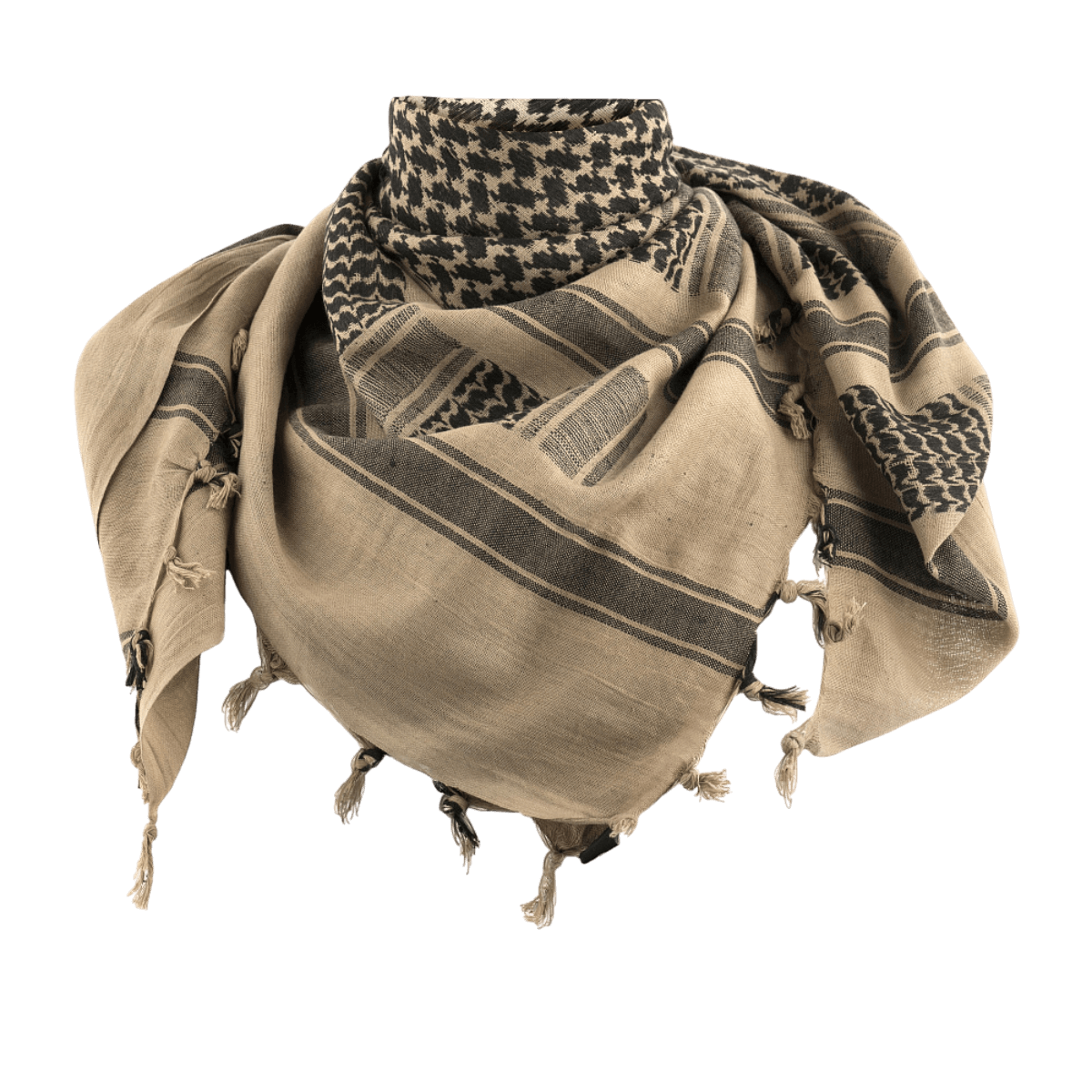 M-Tac Shemagh Tørklæde i klassisk design, 100% bomuld, beskytter mod sol, sand og vind, velegnet til udendørsaktiviteter, 110 x 110 cm