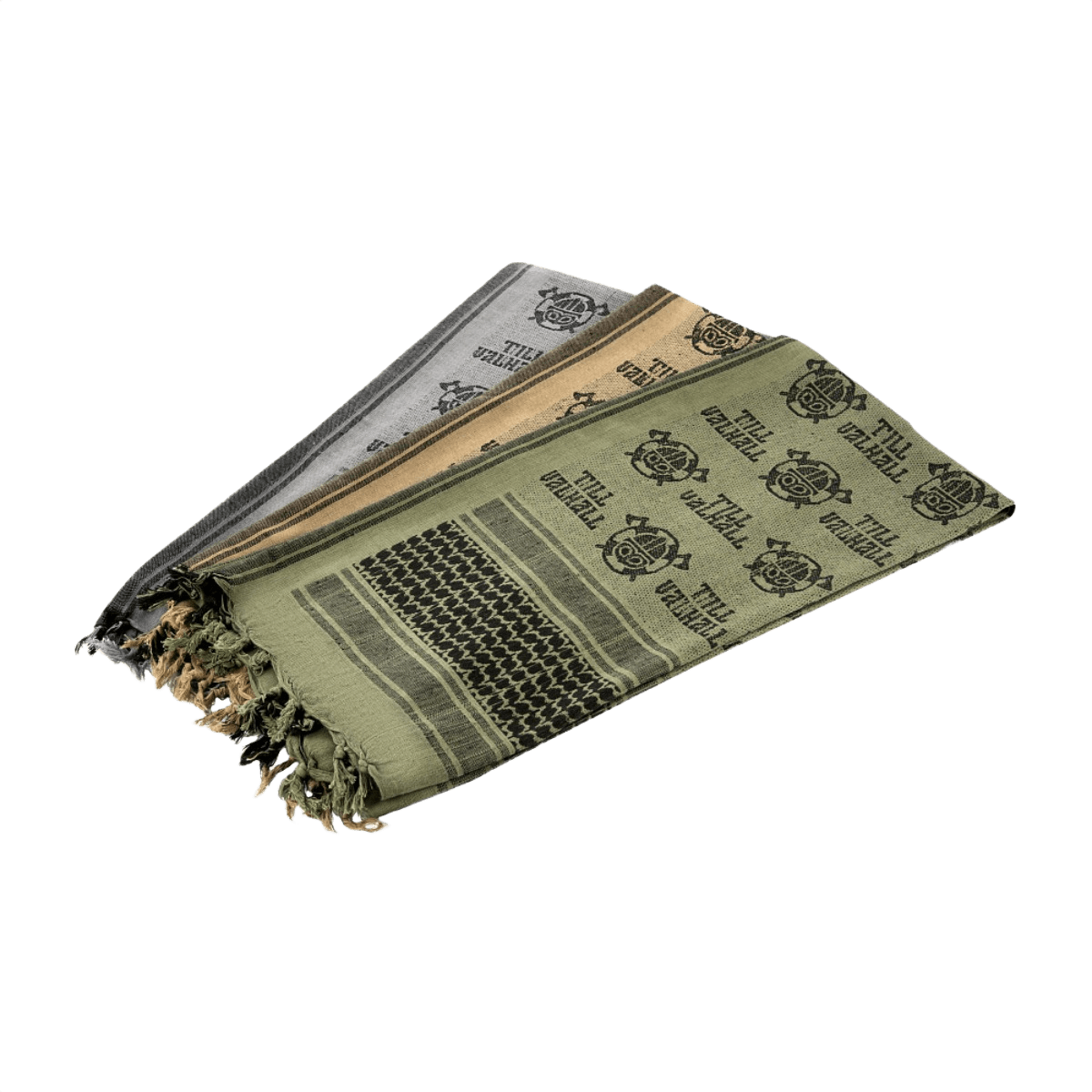 M-Tac Shemagh Tørklæde Til Valhall i forskellige farver, 100% bomuld, 105 x 105 cm. Taktisk tørklæde til beskyttelse mod sol, sand, vind.