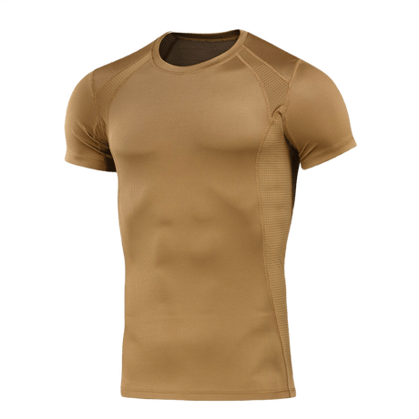M-Tac T-Shirt Sweat-Wicking Athletic Gen.II i brun, ideel til træning og daglig brug, lavet af svedtransporterende polyester.