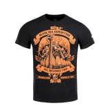 M-Tac T-shirt Black Sea Expedition med MagnaColours® print, ideel til aktiv livsstil, lavet af 93% bomuld og 7% elastan.