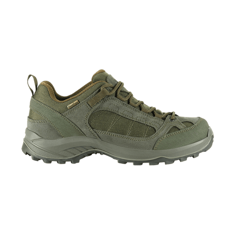 Tactical Sneakers Demi-Season – Let og komfortabel, lette og moderne trekking sko i olivengrøn med gummiforstærket tå og hæl til outdoor brug.