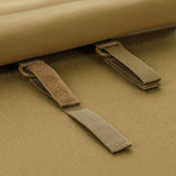 M-Tac taske til Bundeswehr liggeunderlag med velcro-stropper og MOLLE-system tilbehør i beige farve.