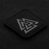 M-Tac Patch Valknut Laser Cut Odin symbol på sort baggrund
