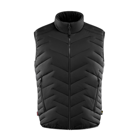 M-Tac Vytyaz Primaloft Vest i sort, funktionelt yderlag med lav vægt og varmeisolering, fremstillet af slidstærkt nylon.