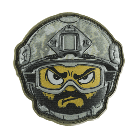 M-Tac Patch Emoji #21 med 3D-effekt, PVC materiale og Velcro fastgørelse, perfekt for taktisk brug på tøj eller udstyr.