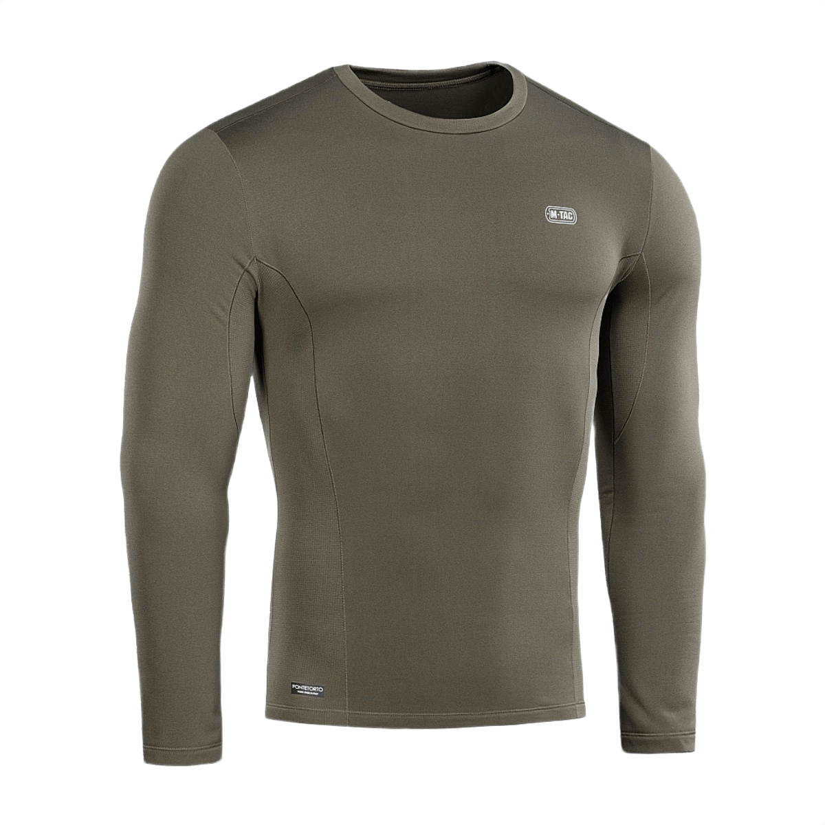 M-Tac Vinter Baselayer Thermo Shirt i premium fleece, anatomisk pasform, olivengrøn farve, ideel til vinterklima.