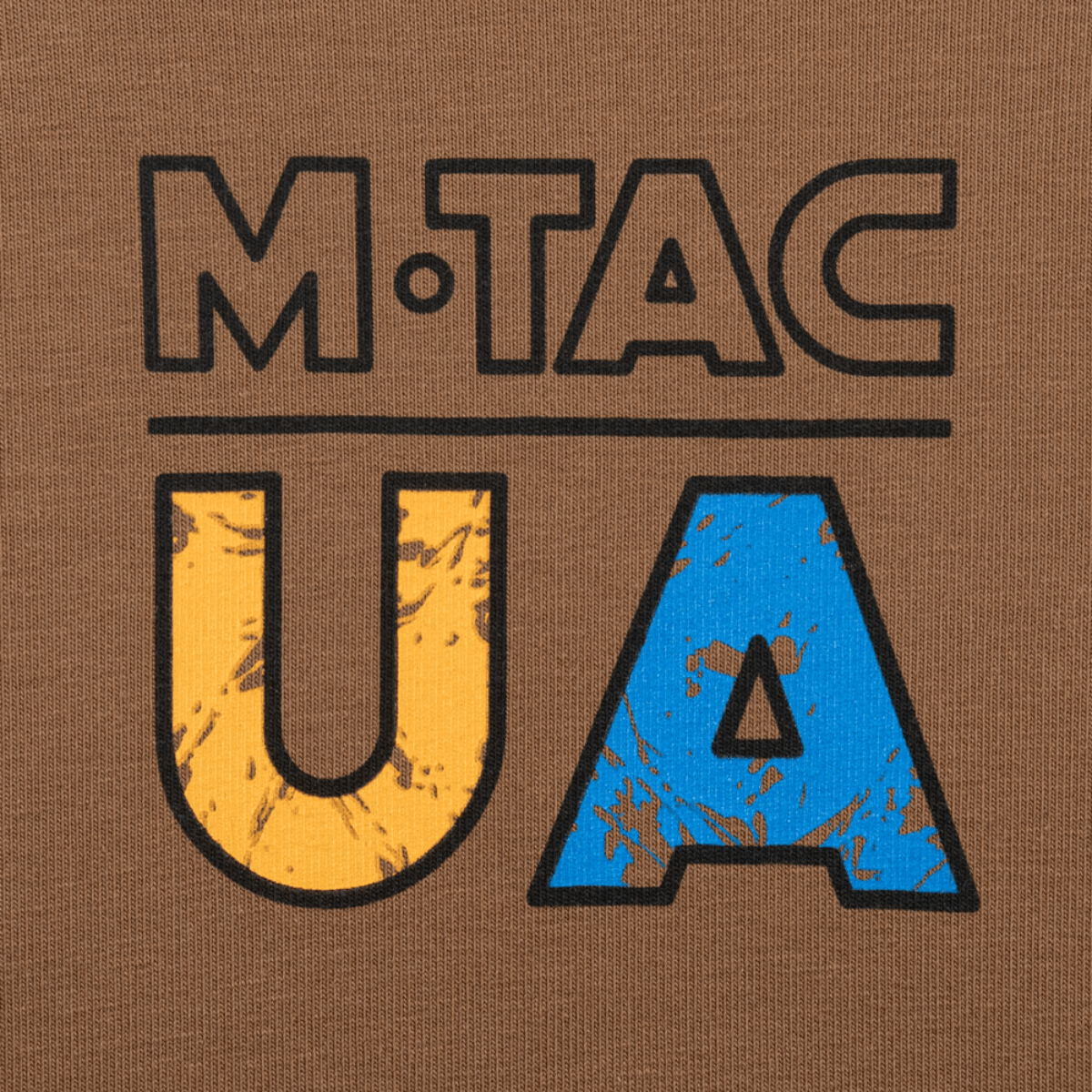 M-Tac Raglan T-Shirt UA Side logo with bold print on fabric, highlighting the stylish and comfortable design.