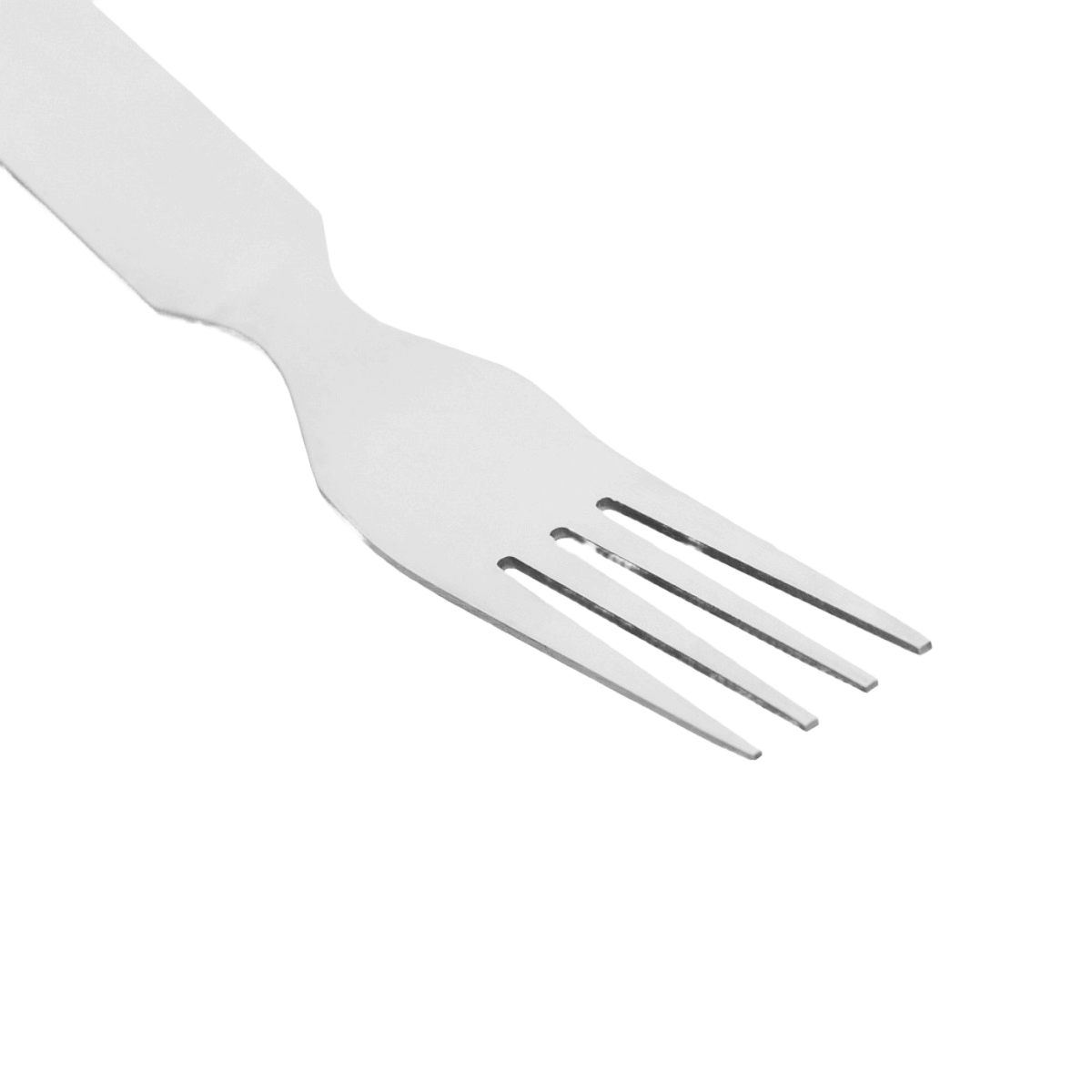 Gaffel fra M-Tac Stål Bestiksæt Large (4 dele). Ideel til camping og udendørsaktiviteter. Fremstillet af robust stål.