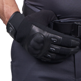 Nærbillede af materialerne på Elite Armor Performance handsker