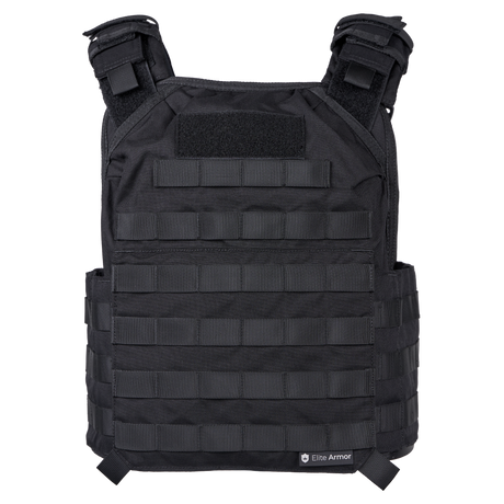 Elite Armor Plate Carrier i sort set forfra