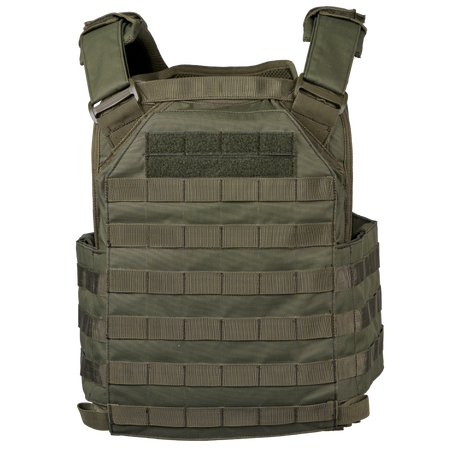 Elite Armor Plate Carrier i grøn set bagfra