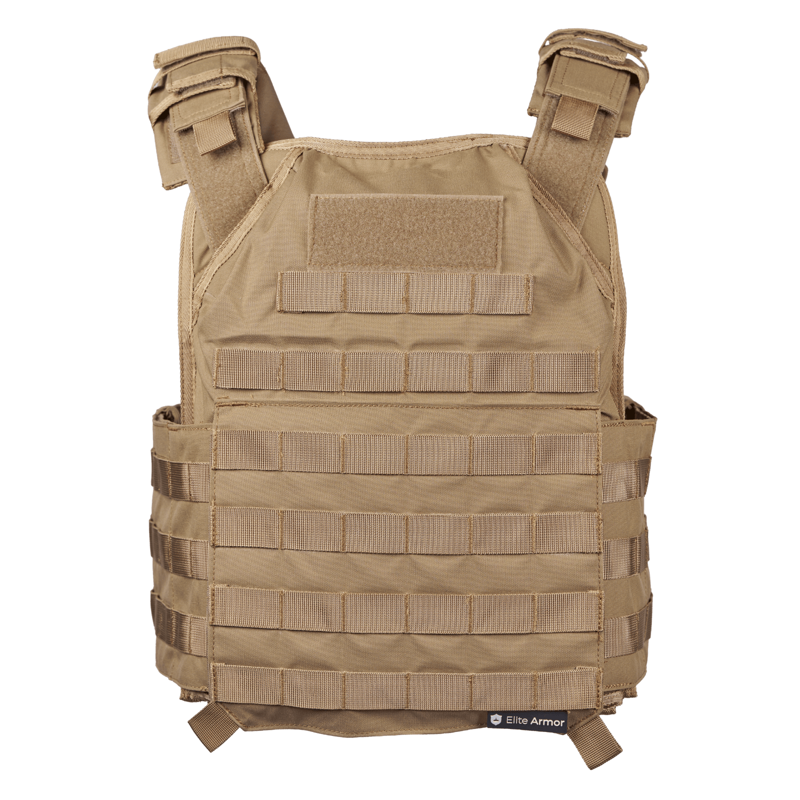 Elite Armor Plate Carrier i khaki set forfra