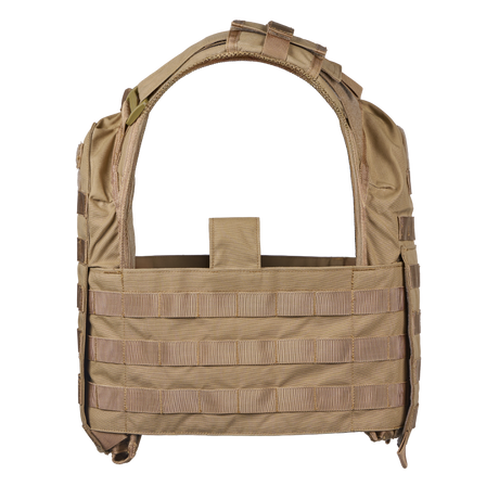 Elite Armor Plate Carrier i khaki set fra siden