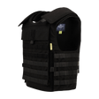 Anorak Rhodium® Tactical II – fr.bk. Stik & Skudsikker Vest svart soft body armor med niveau IIIA-beskyttelse, set fra venstre side