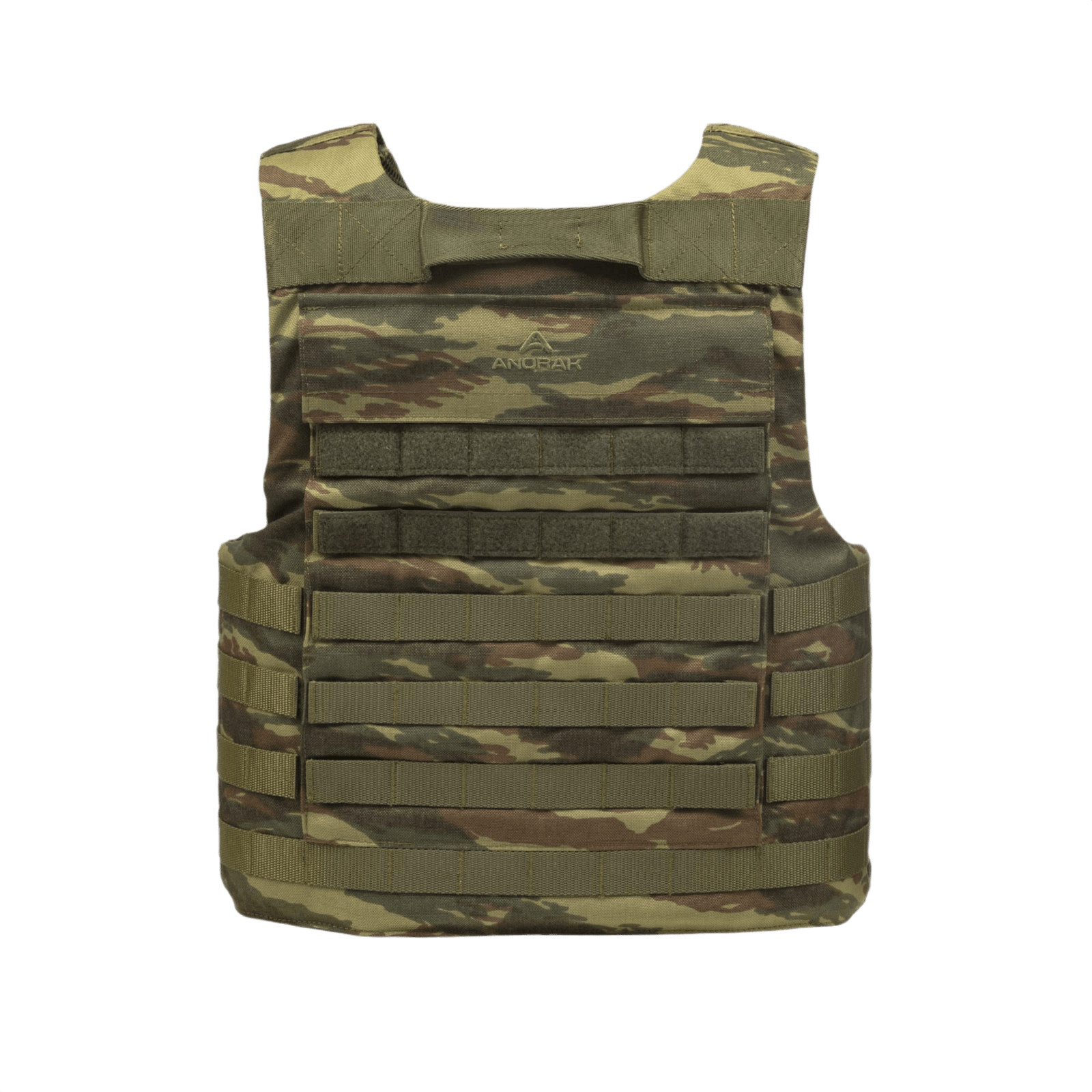 Anorak Tactical III Cover i camouflage, robust og holdbart overt cover med CORDURA® og 3D SPACER Coolmax® for. Ideel til sikker pasform.