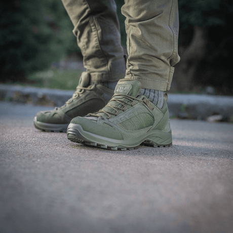 Tactical Sneakers Demi-Season – Let og komfortabel til trekking og outdoor-aktiviteter. Sko i naturlæder og Cordura med gummiforstærket tå.