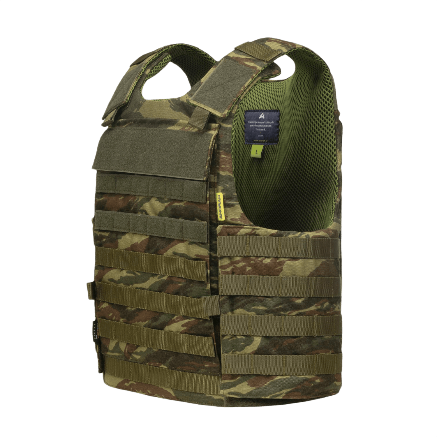 Anorak Titanium® Tactical I Stik & Skudsikker Vest, bløde panser-paneler, niveau IIIA beskyttelse, ergonomisk design, militærudstyr